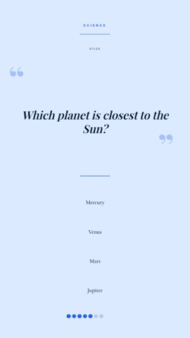 Quote · Glacier quiz video template preview