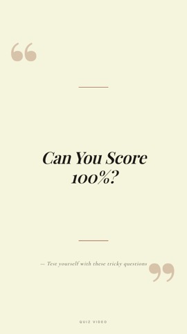 Quote · Parchment hook quiz video template preview