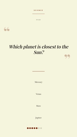 Quote · Parchment quiz video template preview