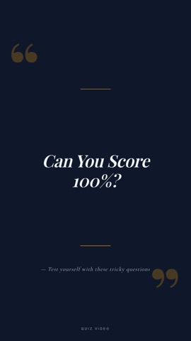Quote · Slate hook quiz video template preview