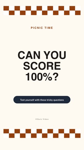 Picnic · Honey hook quiz video template preview