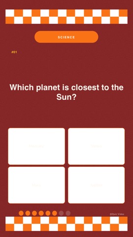 Picnic · Classic Red quiz video template preview