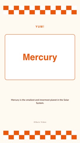 Picnic · Peach answer quiz video template preview