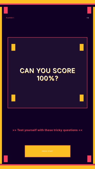 Pixel · Arcade hook quiz video template preview