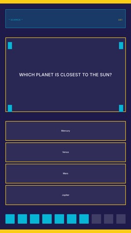 Pixel · Electric quiz video template preview