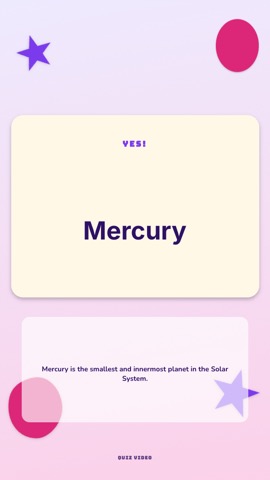 Felt · Lavender answer quiz video template preview