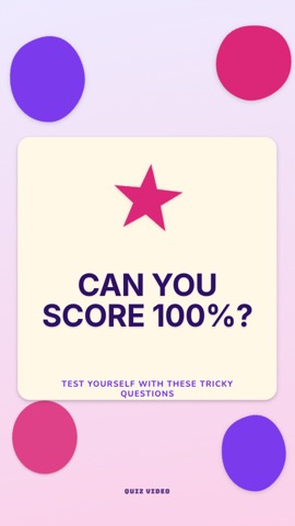 Felt · Lavender hook quiz video template preview