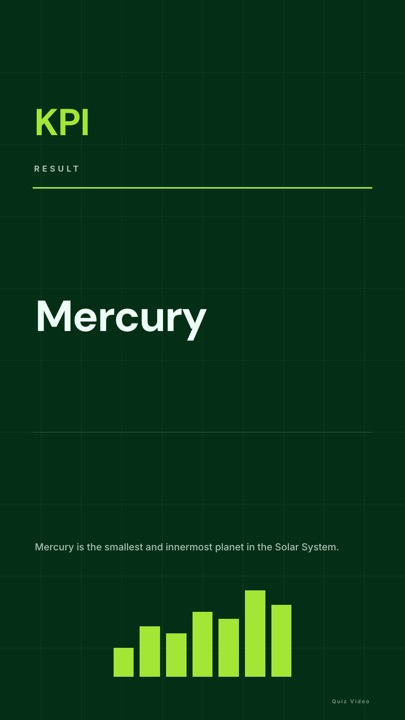 Quarterly · Forest answer quiz video template preview
