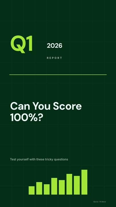 Quarterly · Forest hook quiz video template preview
