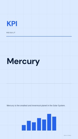 Quarterly · Glacier answer quiz video template preview