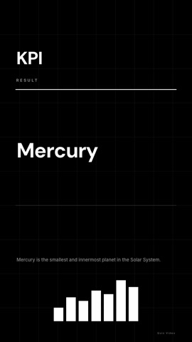 Quarterly · Noir answer quiz video template preview