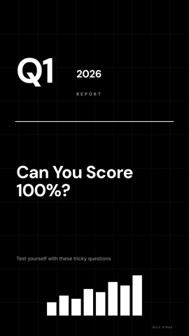 Quarterly · Noir hook quiz video template preview