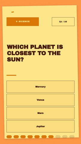 Quiz Night Flyer · Apricot quiz video template preview