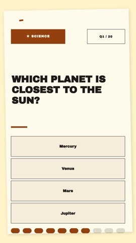Quiz Night Flyer · Cream quiz video template preview
