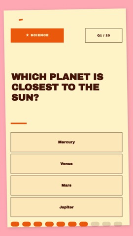 Quiz Night Flyer · Peach quiz video template preview