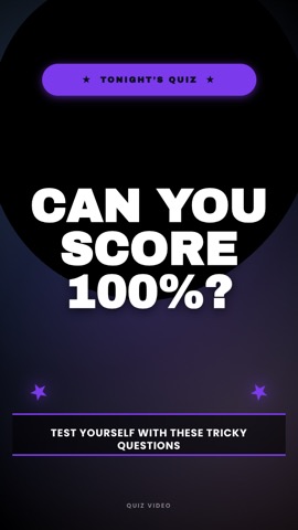 Spotlight · Midnight hook quiz video template preview