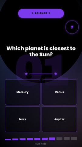 Spotlight · Midnight quiz video template preview