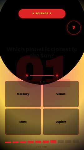Spotlight · Pop quiz video template preview