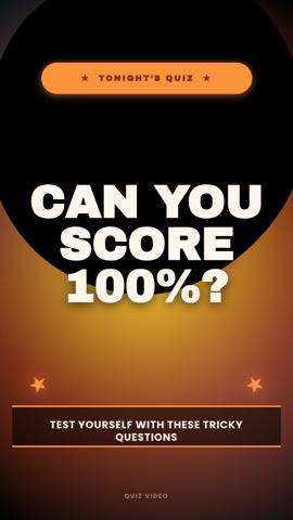Spotlight · Sunset hook quiz video template preview