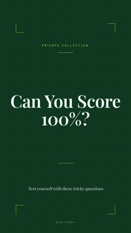 Estate · Forest hook quiz video template preview