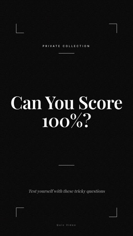 Estate · Noir hook quiz video template preview
