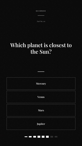 Estate · Noir quiz video template preview