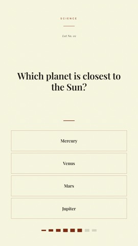 Estate · Parchment quiz video template preview
