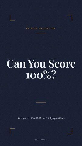 Estate · Slate hook quiz video template preview