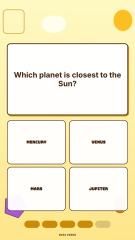 Recess · Sunshine quiz video template preview