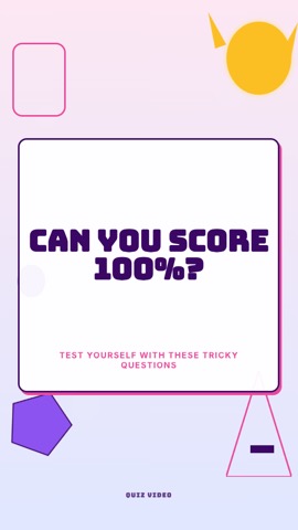 Recess · Sweet hook quiz video template preview
