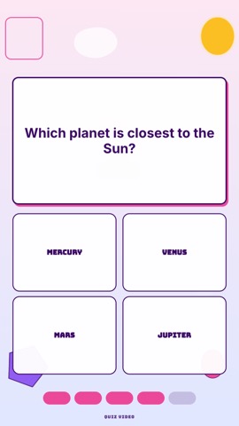 Recess · Sweet quiz video template preview
