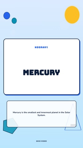 Recess · Blue Sky answer quiz video template preview