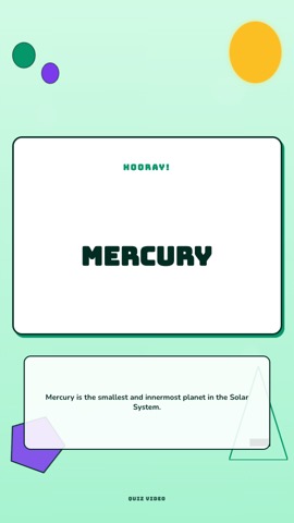 Recess · Mint Meadow answer quiz video template preview