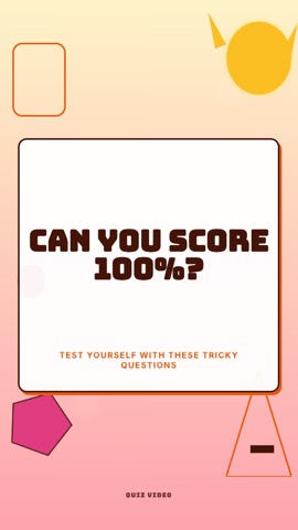 Recess · Peach Park hook quiz video template preview