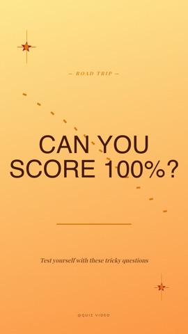 Road Trip · Canyon hook quiz video template preview