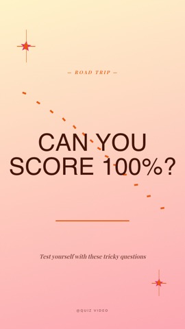 Road Trip · Coastal hook quiz video template preview