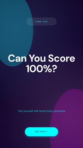 SaaS · Cyberpunk hook quiz video template preview