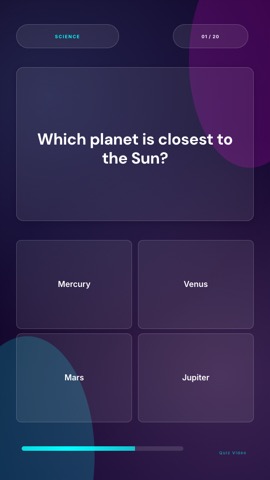 SaaS · Cyberpunk quiz video template preview