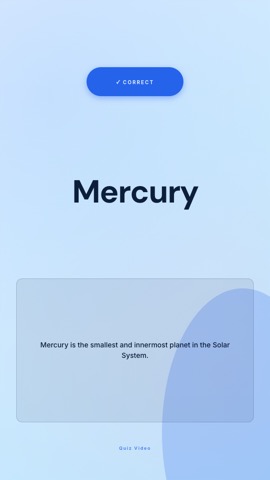 SaaS · Glacier answer quiz video template preview