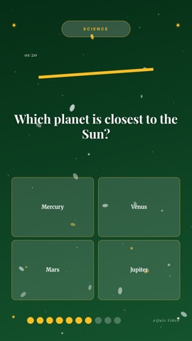 Festive · Pine quiz video template preview