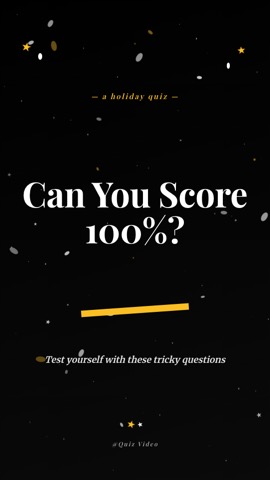 Festive · Midnight Mass hook quiz video template preview