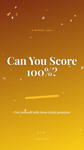Festive · Mulled hook quiz video template preview