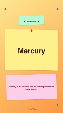 Seminar · Apricot answer quiz video template preview