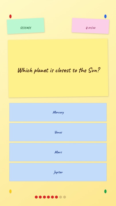 Seminar · Butter quiz video template preview