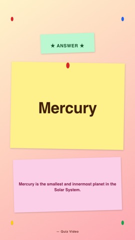 Seminar · Peach answer quiz video template preview