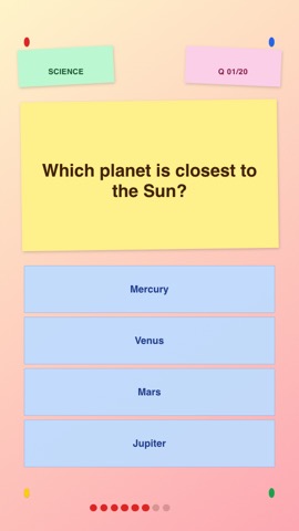 Seminar · Peach quiz video template preview