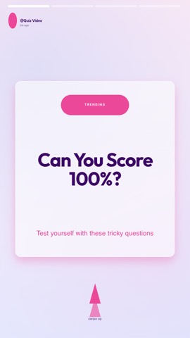Stories · Cotton Candy hook quiz video template preview