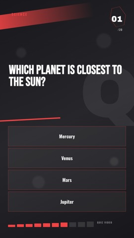 Sports · Carbon quiz video template preview