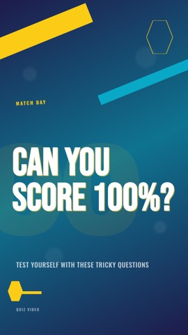 Sports · Electric hook quiz video template preview