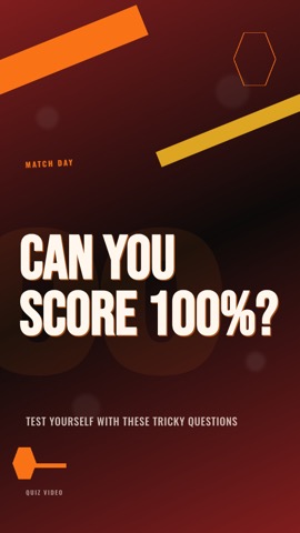 Sports · Fire hook quiz video template preview